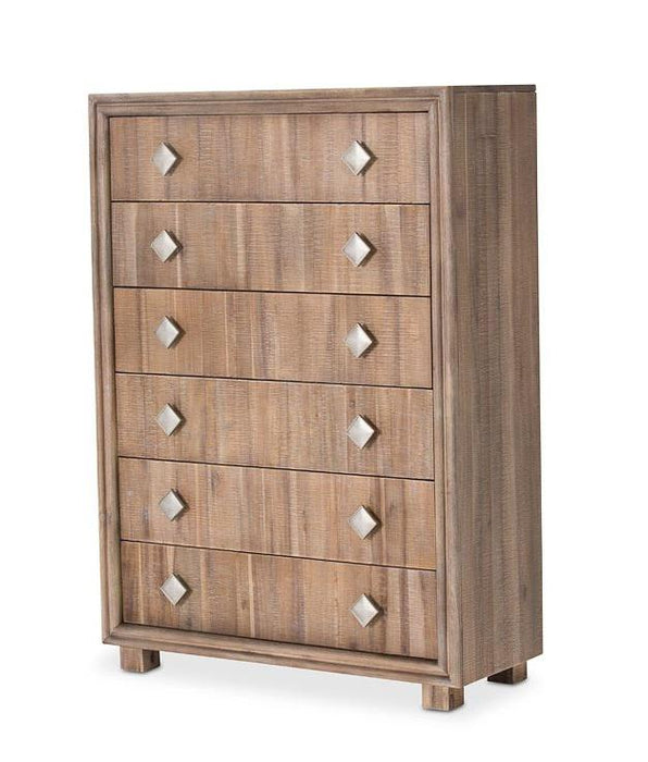 Hudson Ferry 6 Drawer Chest in Driftwood