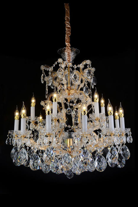 Lighting San Carlo 25 Light Chandelier in Clear and Gold - Furniture Max (Falls Church,VA) *