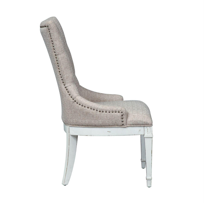 Liberty Furniture Abbey Park Hostess Chair in Antique White (Set of 2) - Furniture Max (Falls Church,VA) *