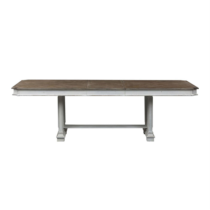 Liberty Furniture Abbey Park Trestle Dining Table in Antique White - Furniture Max (Falls Church,VA) *