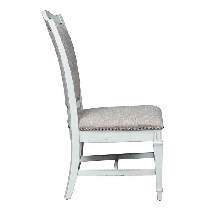 Liberty Furniture Abbey Park Upholstered Side Chair (RTA) in Antique White (Set of 2)