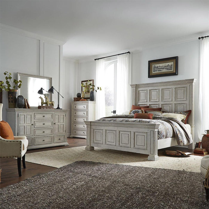 Liberty Furniture Big Valley 2 Door with 6 Drawer Dresser in Whitestone