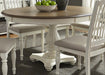 Liberty Furniture Cumberland Creek Pedestal Dining Table in Nutmeg/White 334-4860 - Furniture Max (Falls Church,VA) *