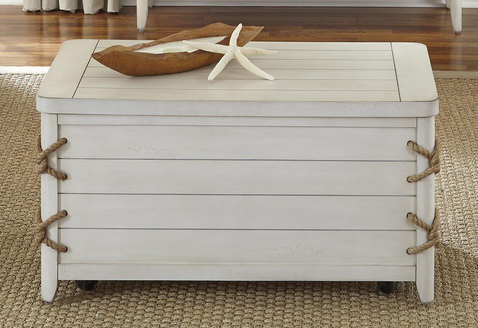 Liberty Furniture Dockside II Storage Trunk in White - Furniture Max (Falls Church,VA) *