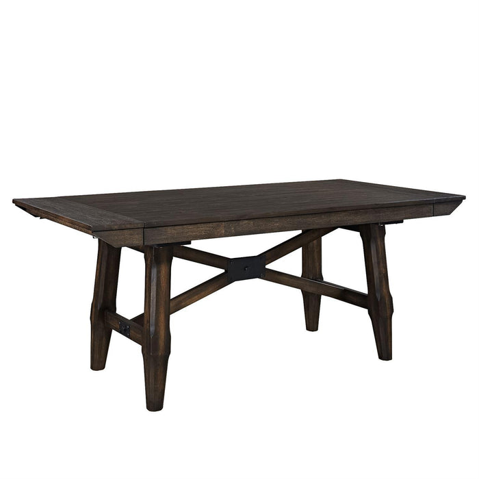 Liberty Furniture Double Bridge Trestle Table in Dark Chestnut - Furniture Max (Falls Church,VA) *