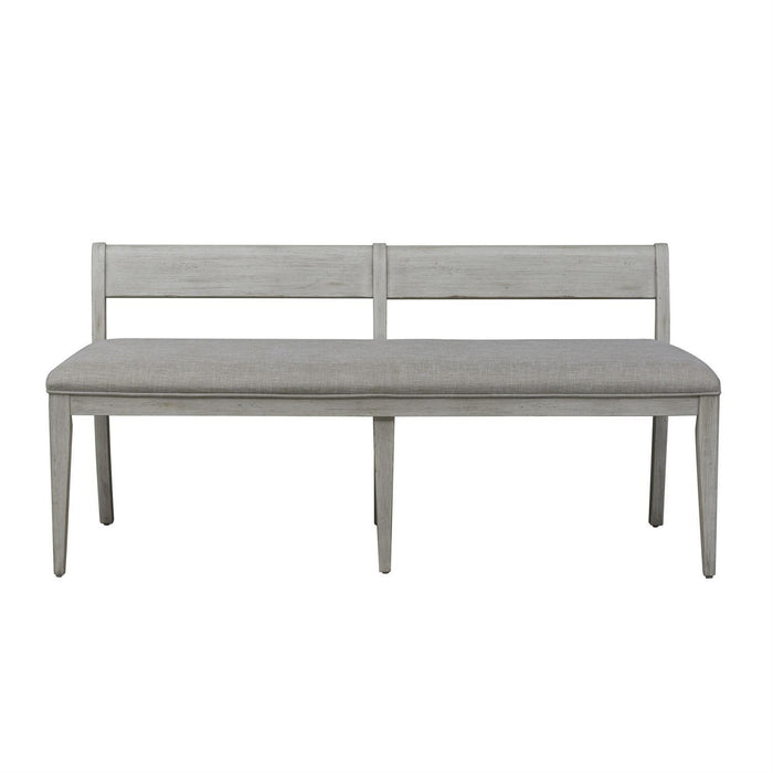 Liberty Furniture Farmhouse Reimagined Upholstered Bench (RTA) in Antique White - Furniture Max (Falls Church,VA) *