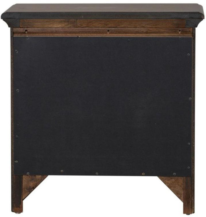 Liberty Furniture Saddlebrook 3 Drawer Nightstand in Tobacco Brown - Furniture Max (Falls Church,VA) *