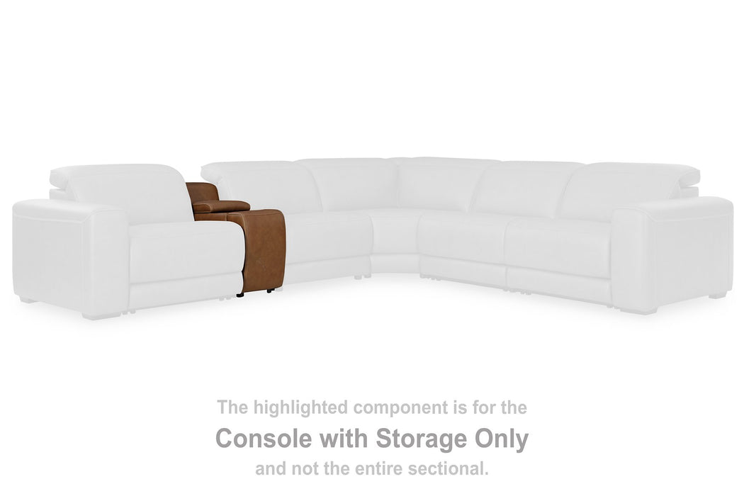 Magic Man Power Reclining Sectional with Console