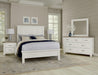 Vaughan-Bassett Maple Road Queen Mansion Bed with Low Profile Footboard in Soft White - Furniture Max (Falls Church,VA) *