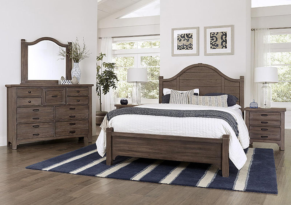 Vaughan-Bassett Bungalow King Arched Bed in Folkstone - Furniture Max (Falls Church,VA) *