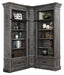 Parker House Gramercy Park 3pc Corner Museum Bookcase in Vintage Burnished Smoke image